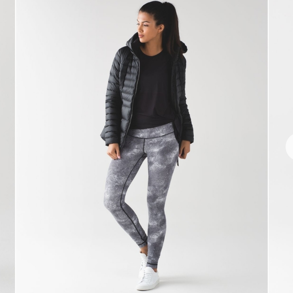 Lululemon Wunder Under Pant III Legging Diffusion White Black